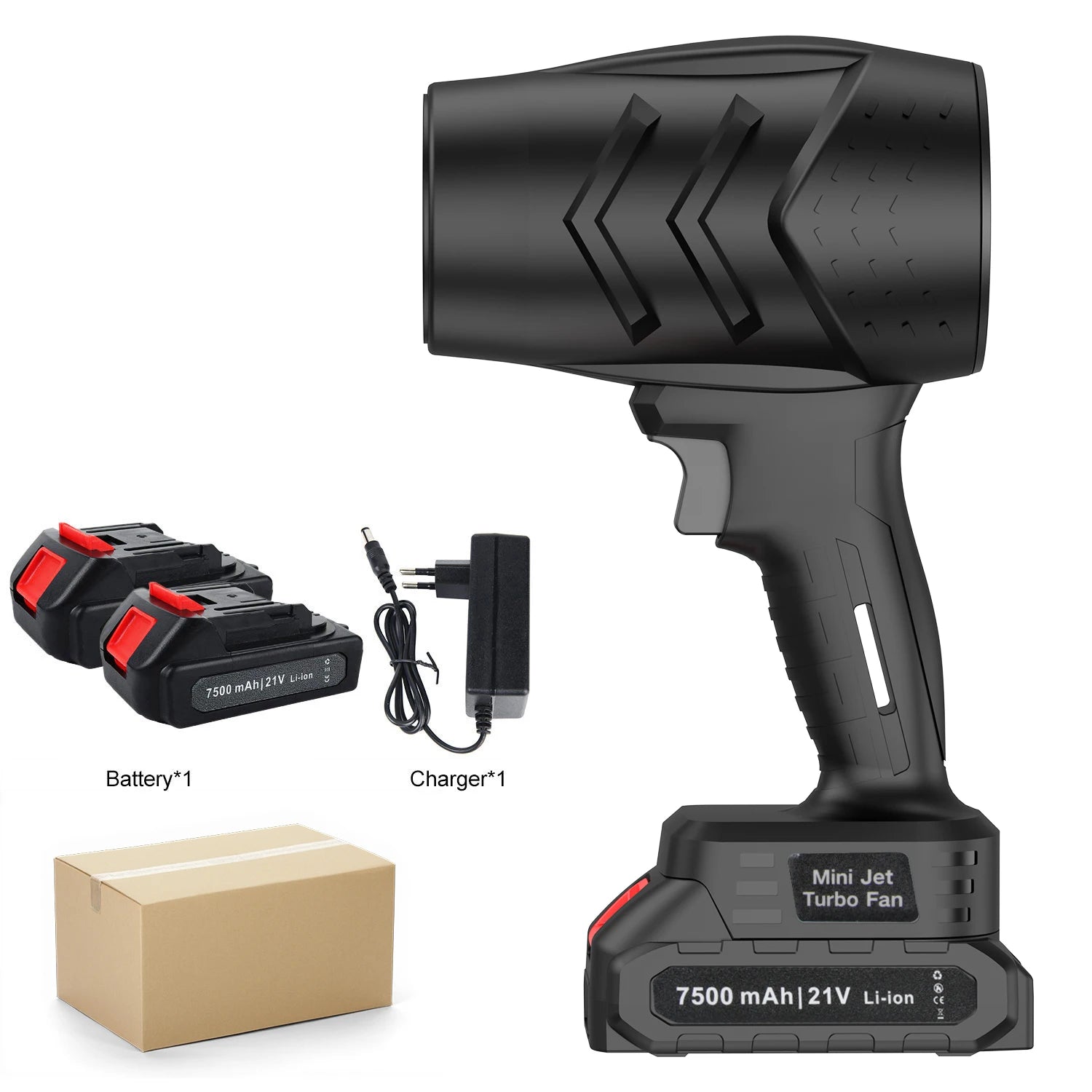 36000RPM Air Blown Cordless Turbo Fan Handhad Violent Fan Dryer 21V Rechargeable Dust Blowing Tool for Outdoor Leaf Blowing