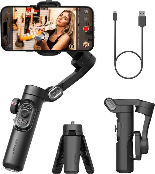 3-Axis Handheld Gimbal Stabilizer Smartxe for Smartphone for Iphone Android AI Face Tracking Tk Vlog